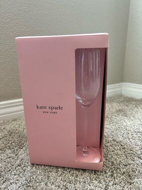 kate spade New York larabee dot Champagne Flute